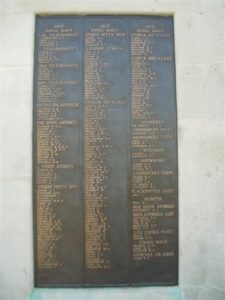 Plymouth Naval Memorial Panel