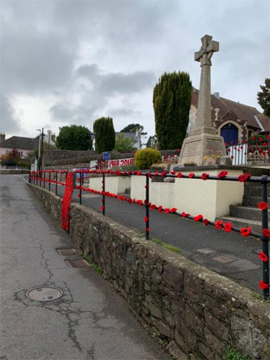 Memorial Poppies Bishopsteignton