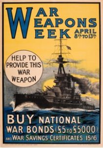 Poster to promote War Weapons Week 1918