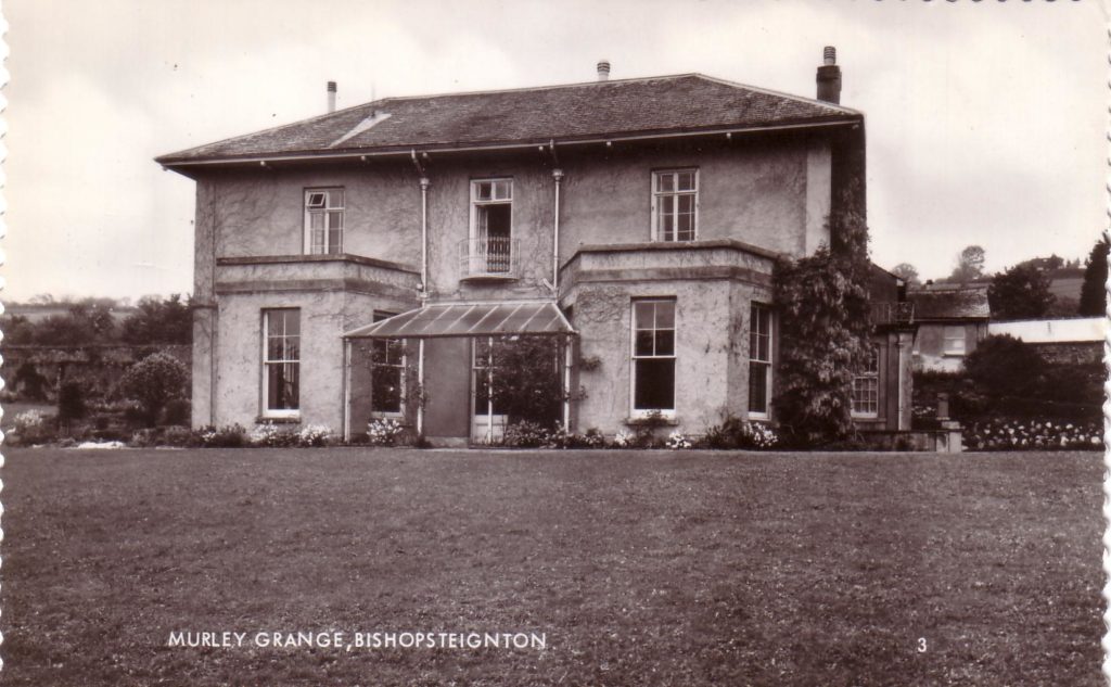 A Black and White photograph of Murley Grange, Bishopsteignton, formerly The Lodge