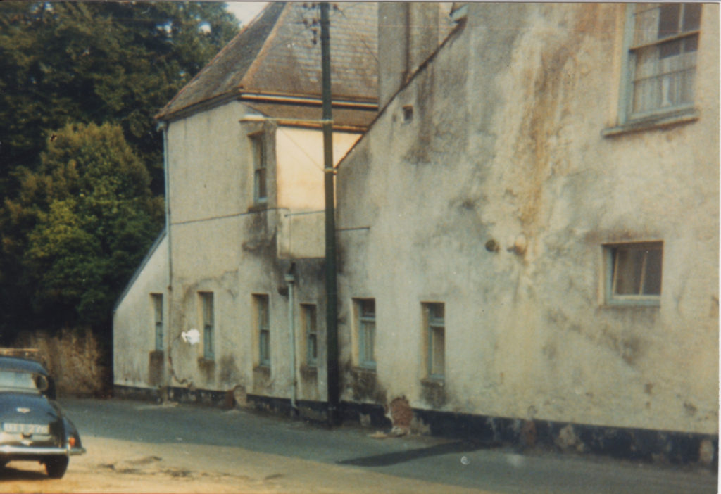 Colour photograph of Tapley House looking West