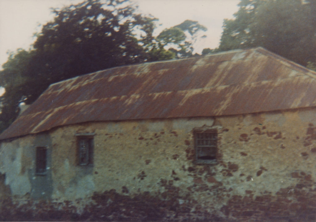 Colour photograph of Tapley stables looking south west