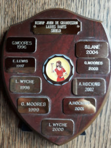 Bishop John de Grandisson Ladies Darts Sheild - 1996 to 2004