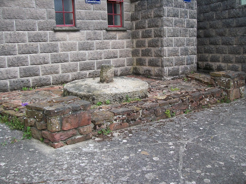 2010 Colour photographs showing mill stone outside the site of Fore Street Forge.