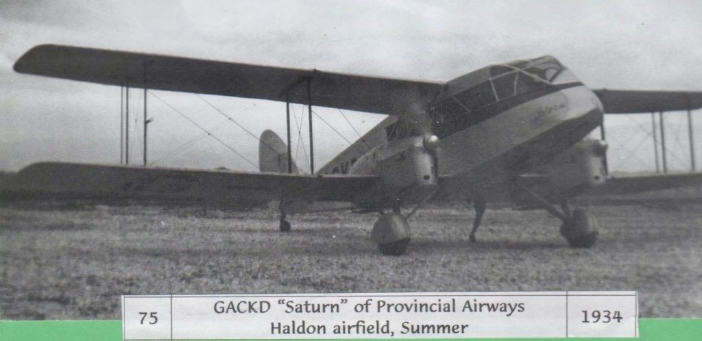 Saturn plane at Haldon