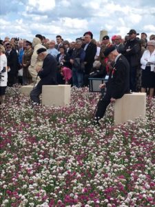 WW2 veterans at the Jardin de la Mémoire