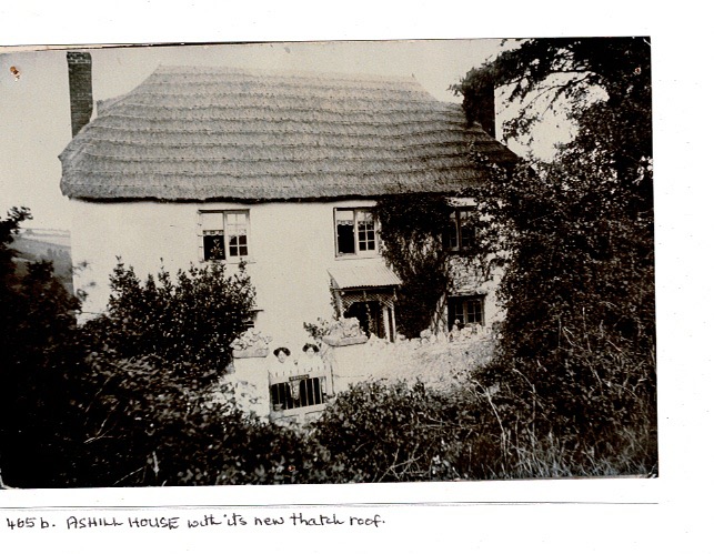 Ashill House with old Thatched roof 1906