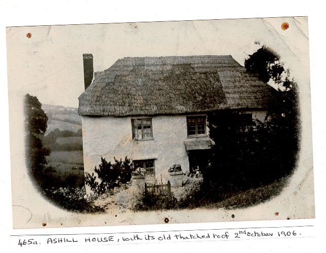 Ashill House with old Thatched roof 1906