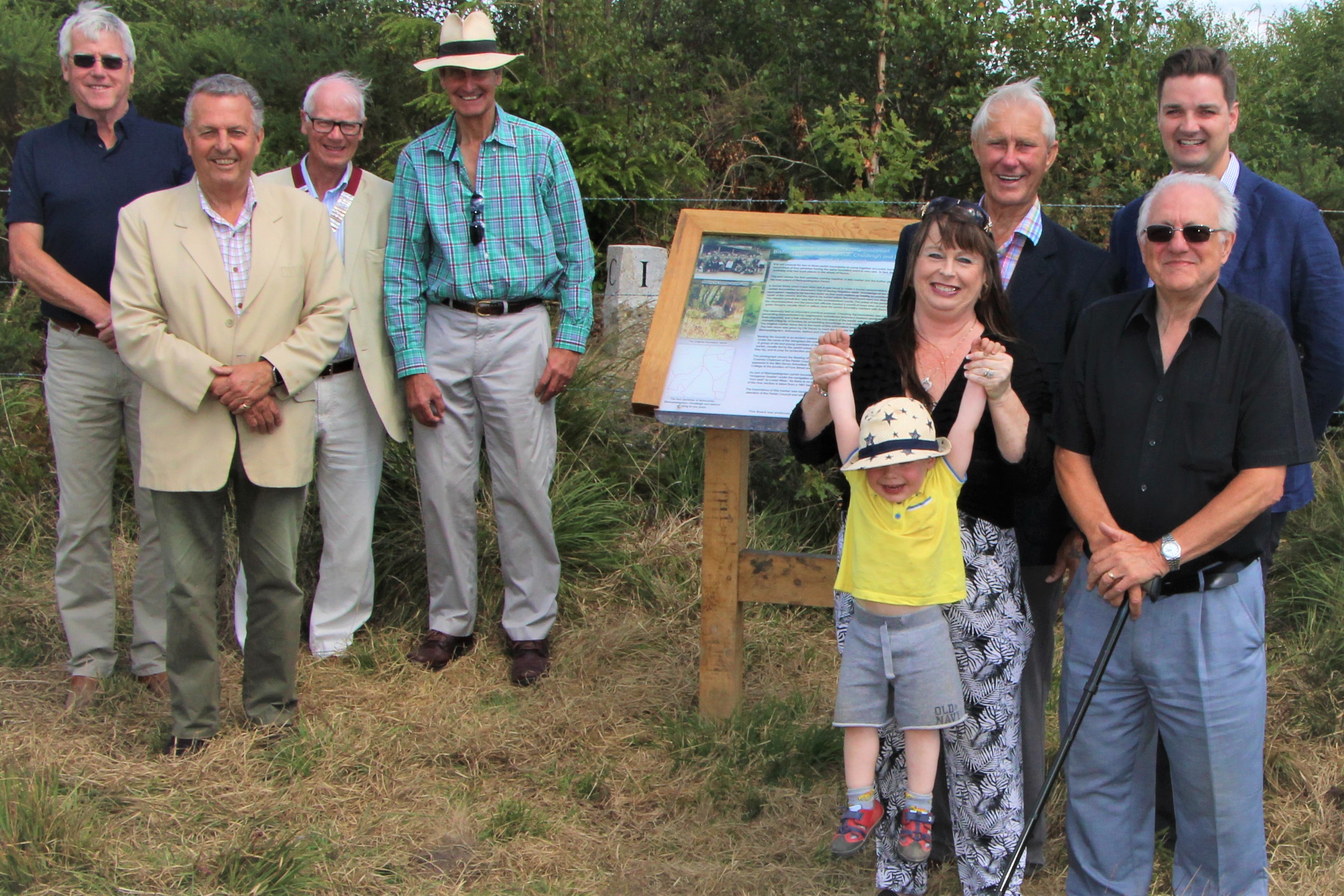 Ceremony to recognise the usual coming together of four parish boundaries.