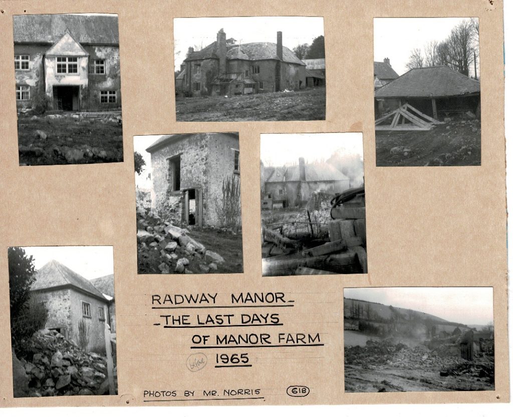 Destruction of Radway Manor to make way for Grandisson Avenue Bishopsteignton, 1965