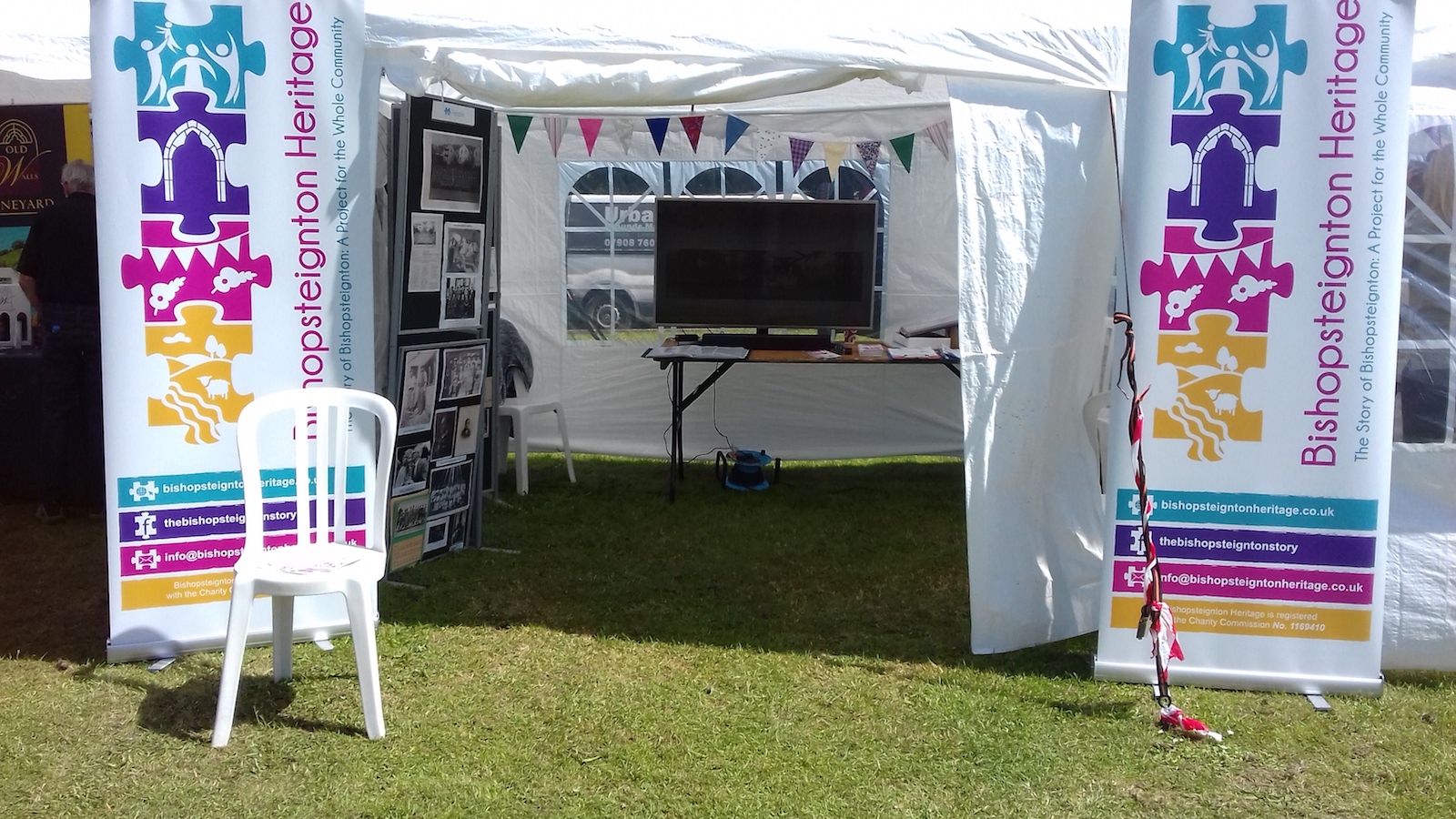 Bishopsteignton Heritage festival tent