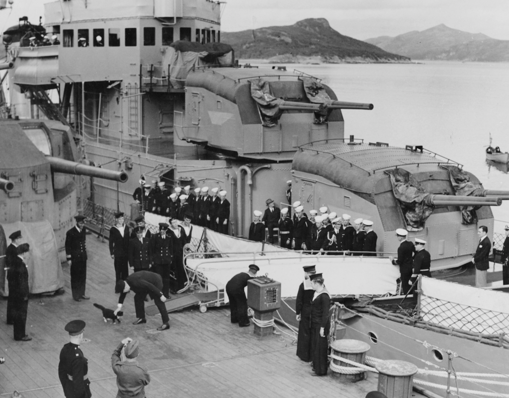 Churchill on HMS Prince of Wales