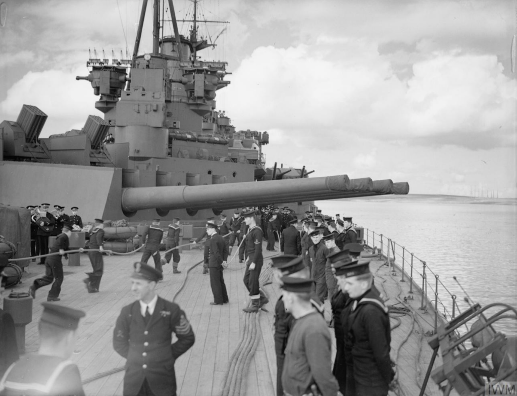 On Deck HMS Prince of Wales
