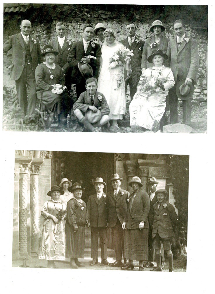 Wilfred Quantick and Gladys wedding 1926