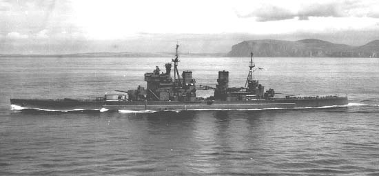 HMS Prince of Wales in open water