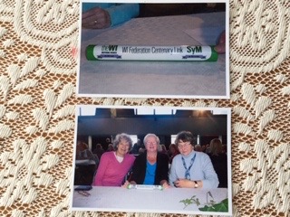 June Plunkett, Venice James and Glenys Evans at the 2015 National Federation of Women’s Institutes Annual Meeting