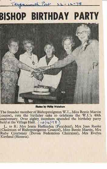 WI 40th Anniversary party 1978