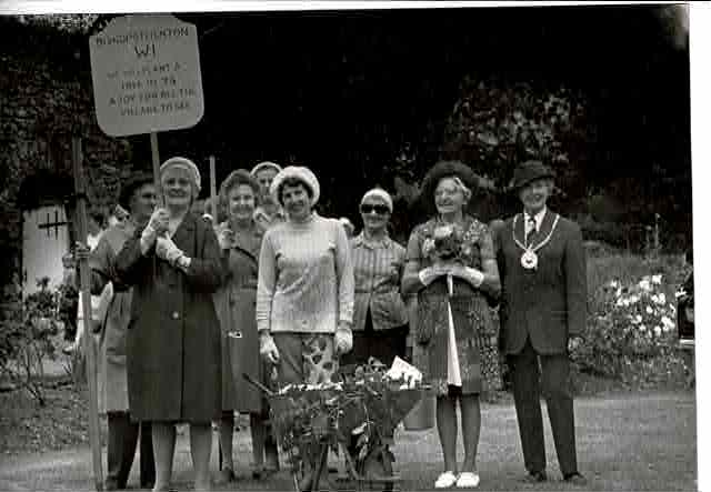 WI entry for Church Fete 1973