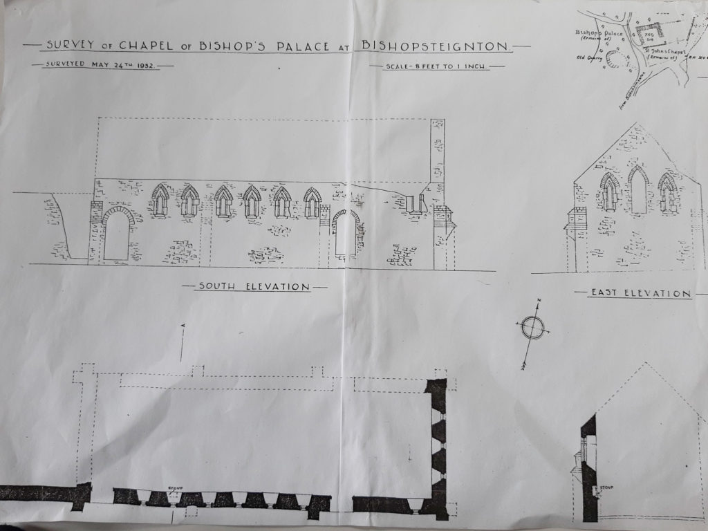 Drawing from an Archaeological Survey carried out in 1932