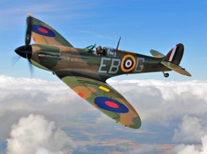 A Spitfire in the skies