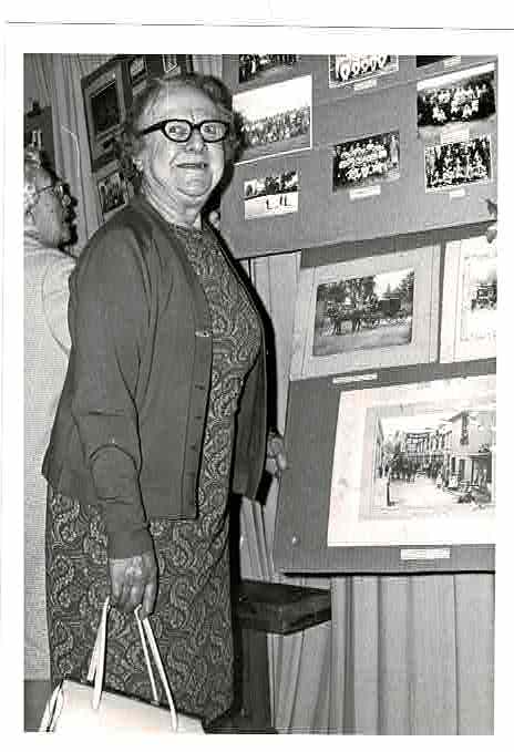 WI Mrs Middleton at Village Show 1972