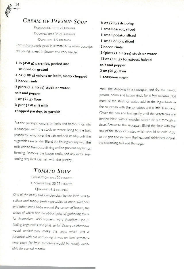 WWII Soup Recipes