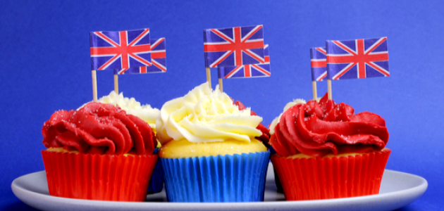 VE-Day cup cakes