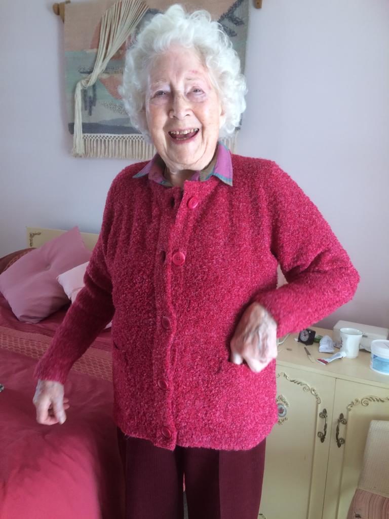 Mary Overill aged 98