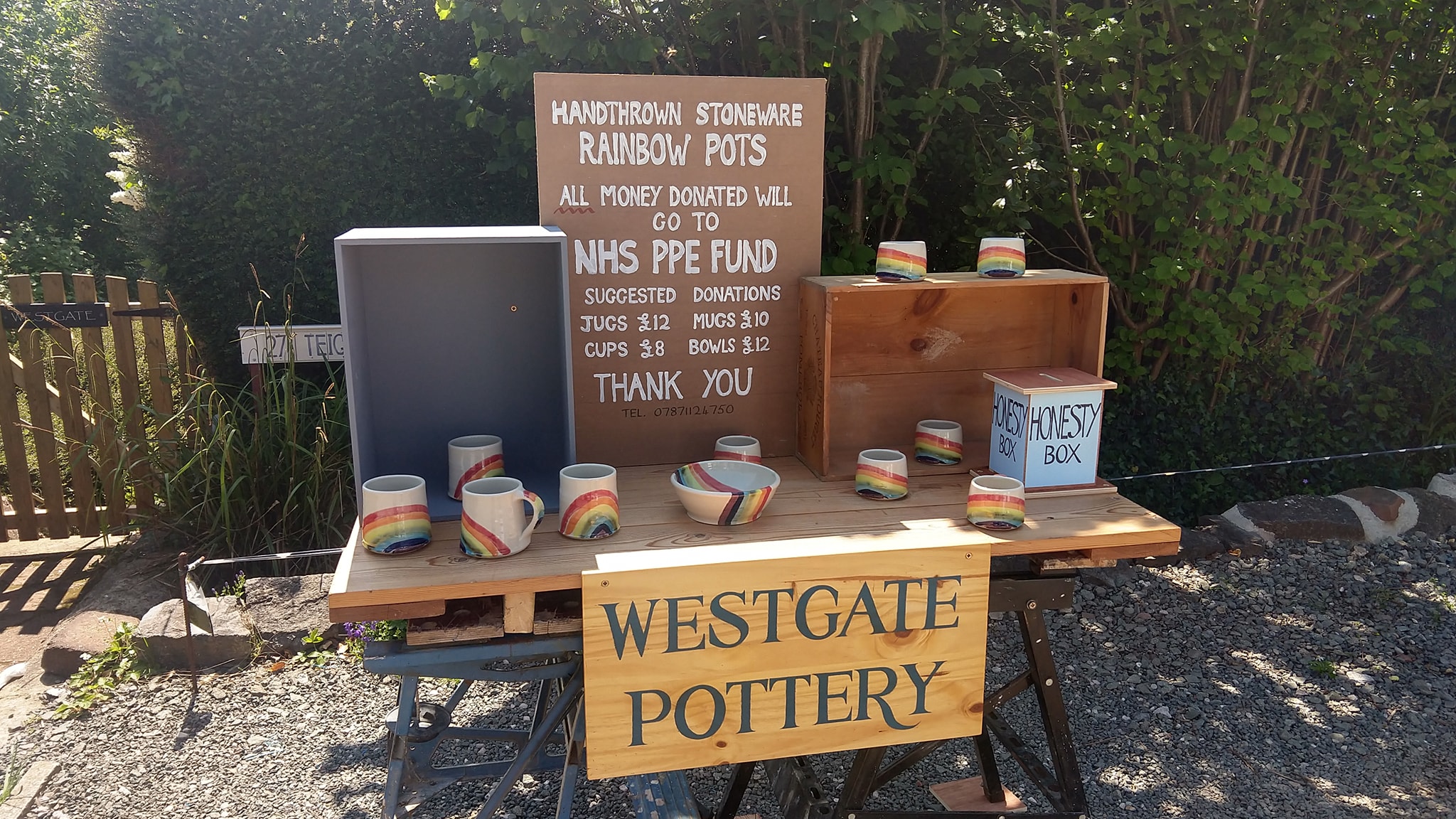 Pottery sale for the NHS