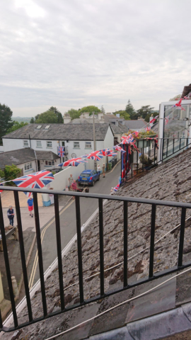 View from the rooftops VE Day