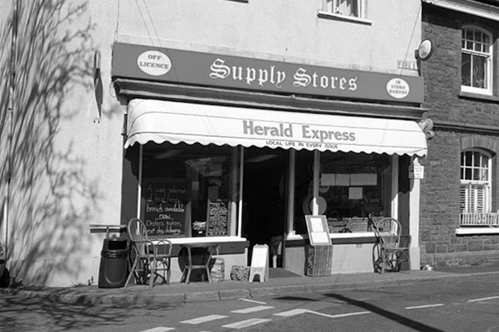 Supply Stores 2020 black and white Bishopsteignton