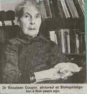 Dr Rosaleen Cooper photographed in Bishopsteignton