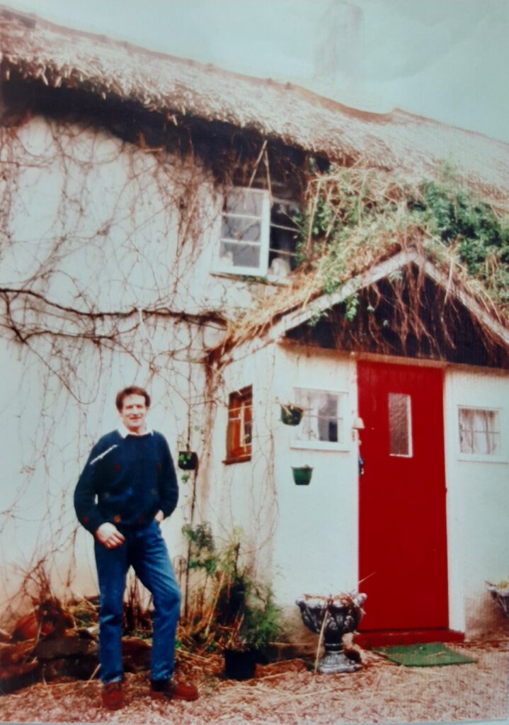 Ken Dawe outside Ashill Farmhouse