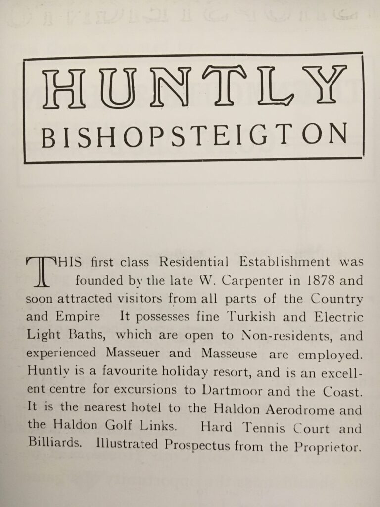 Huntly Advert