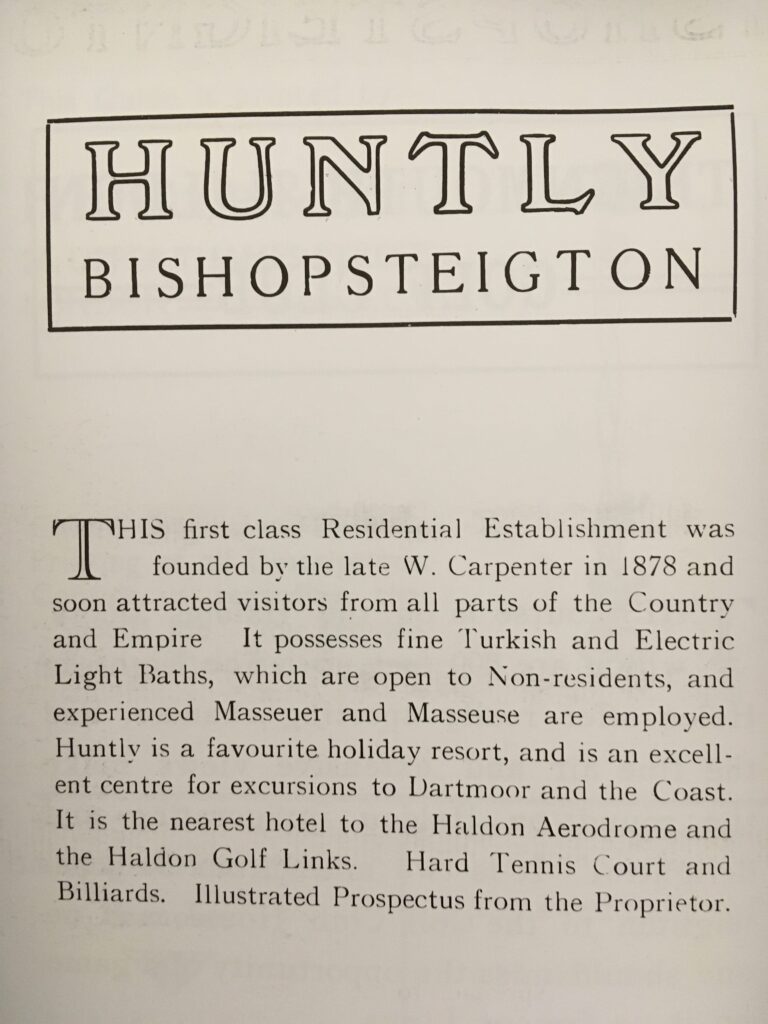 Huntly Advert