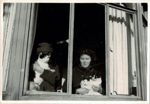 Photograph of Molly Coombe and an unidentified woman, c. 1960.