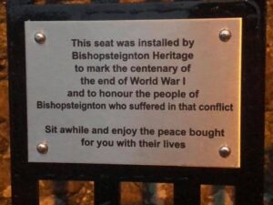 Memorial Bench Inscription