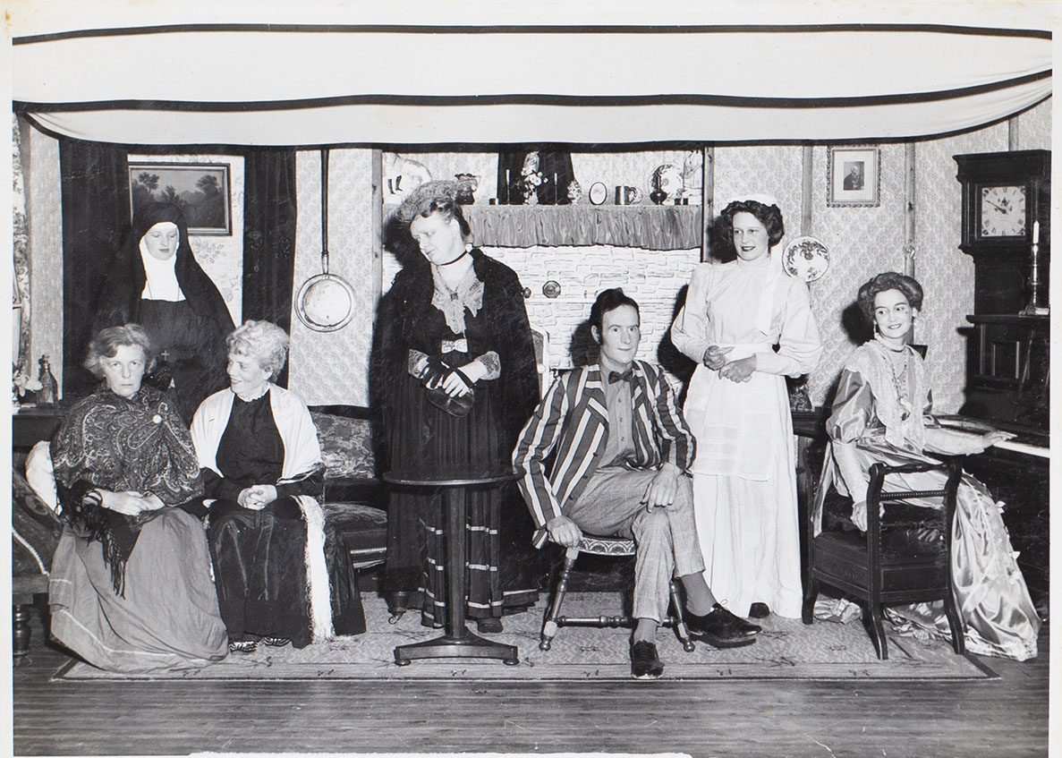 Photograph of cast in the play Ladies in Retirement presented by Bishopsteignton Players