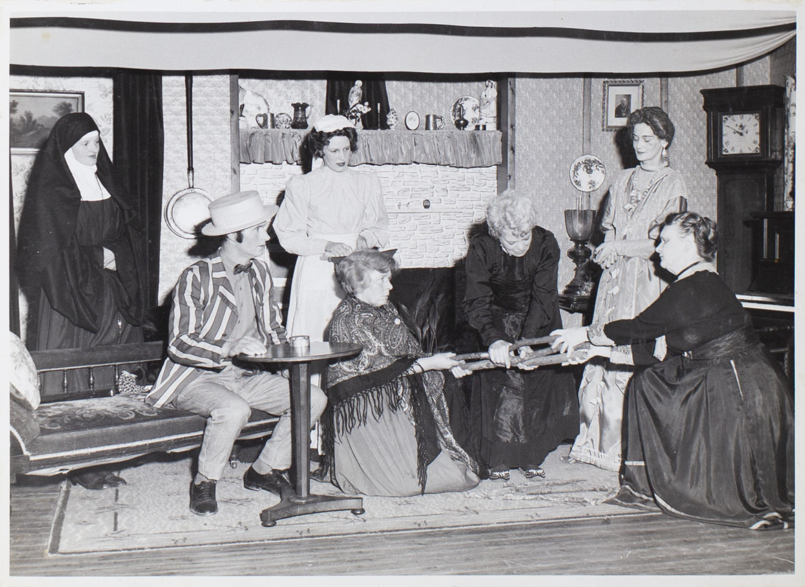 Photograph of the cast in the play Ladies in Retirement presented by Bishopsteignton Players