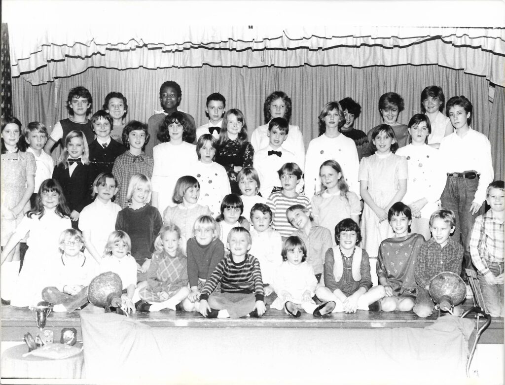 Cast of Dick Whittington, Bishopsteignton Children's Theatre, 1982