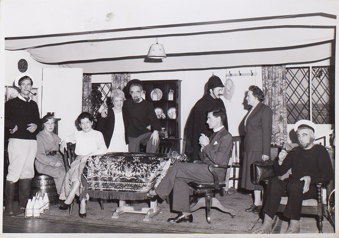 Photograph of a scene from the play 'Haul for the Shore' presented by Bishopsteignton Players in 1963