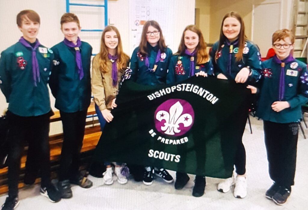 Photo of Bishop Scouts after being selected for the European Scout Jamboree