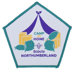 Northumberland Scouts Camp at Home badge from 2020