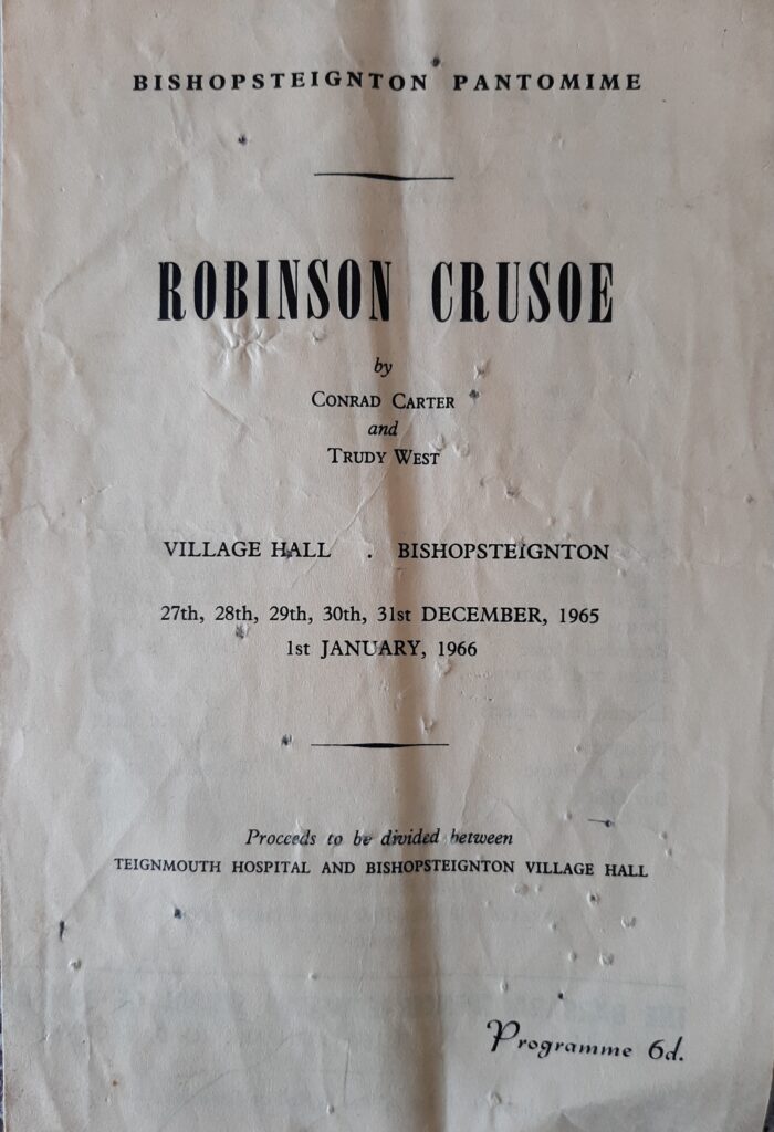 photo of Robinson Crusoe Programme 1966