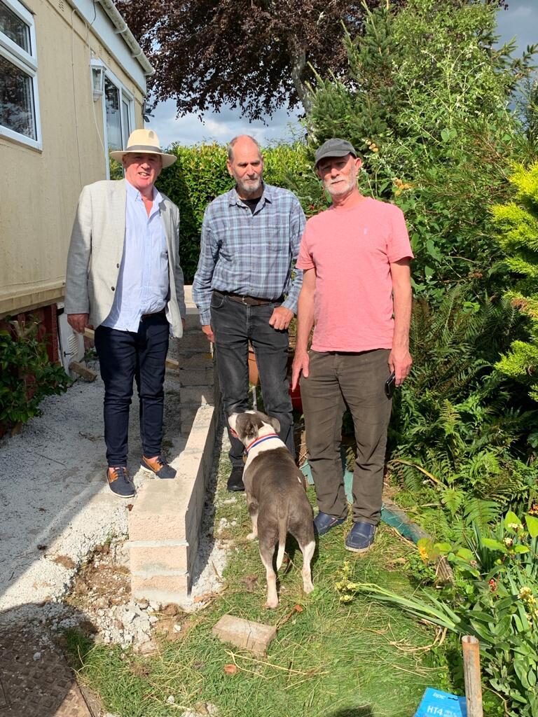 Paddy O;Gorman and his brothers at their grandfather's chalet at Wear Farm, Bishopsteignton