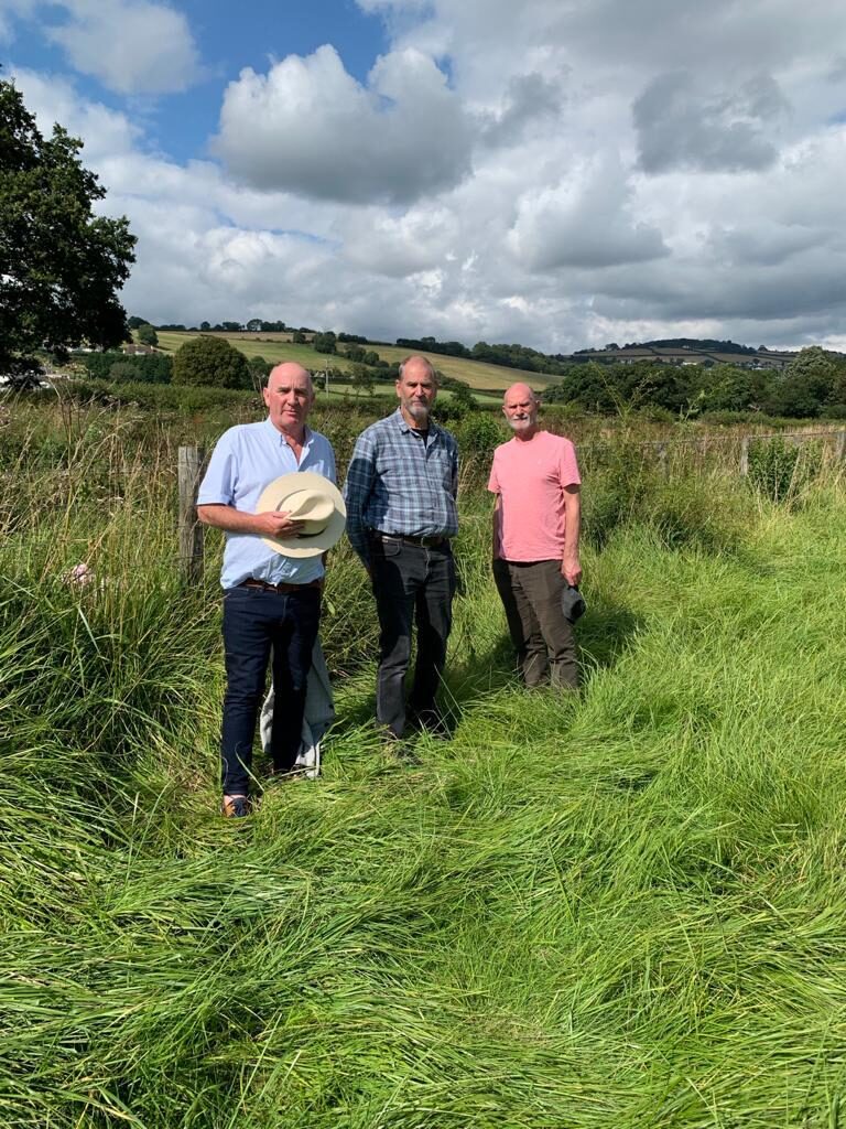 Paddy O'Gorman and his brothers near where his Grandfather died in Bishopsteignton