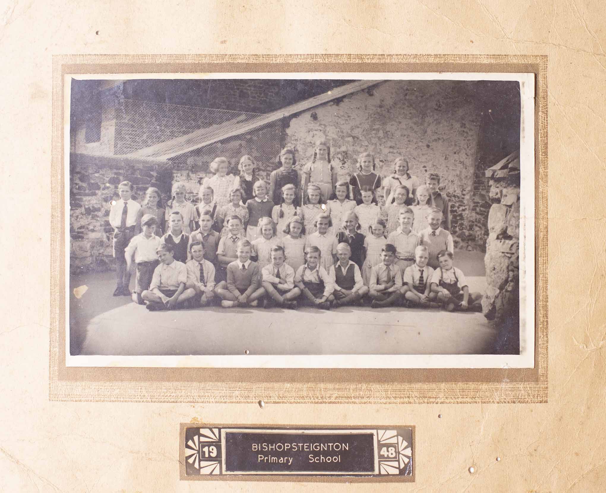 Photograph of Bishopsteignton School Class Photo 1948