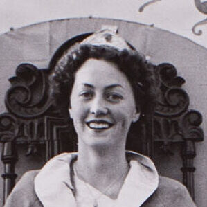 Mounted photograph of Bishopsteignton Carnival 1951 Personality Queen and two others
