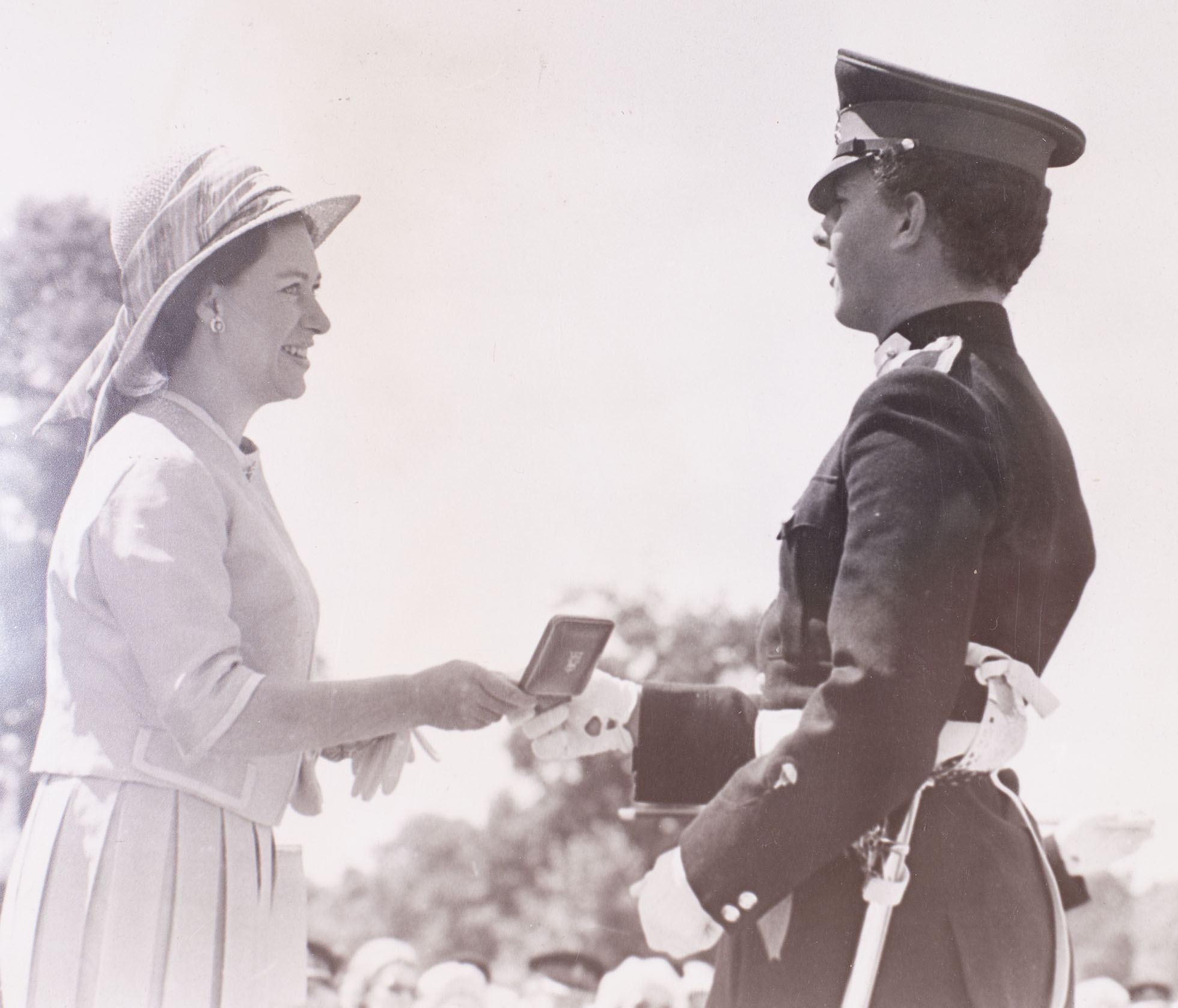 Sir Andrew Ridgway with HRM Princess Margaret