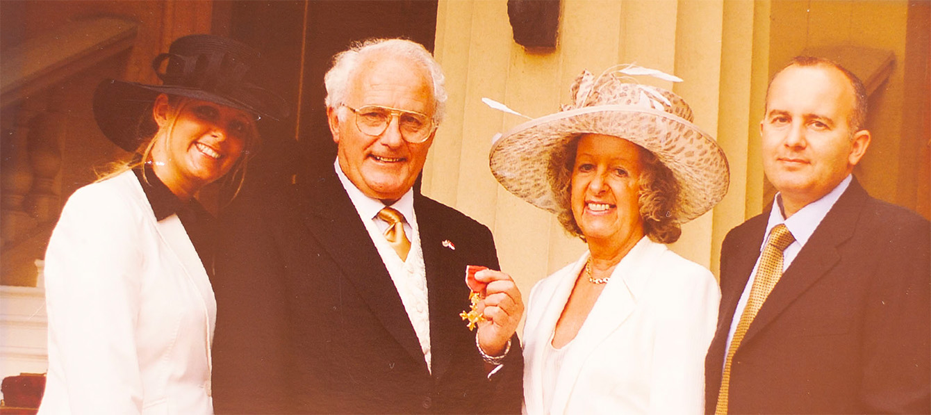 Photograph of John Wotton at Buckingham Palace
